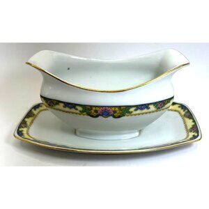 Epiag Gravy Boat With Attached Underplate Pattern 3200